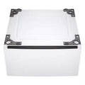27 in. White Laundry Pedestal with Storage Drawer L836