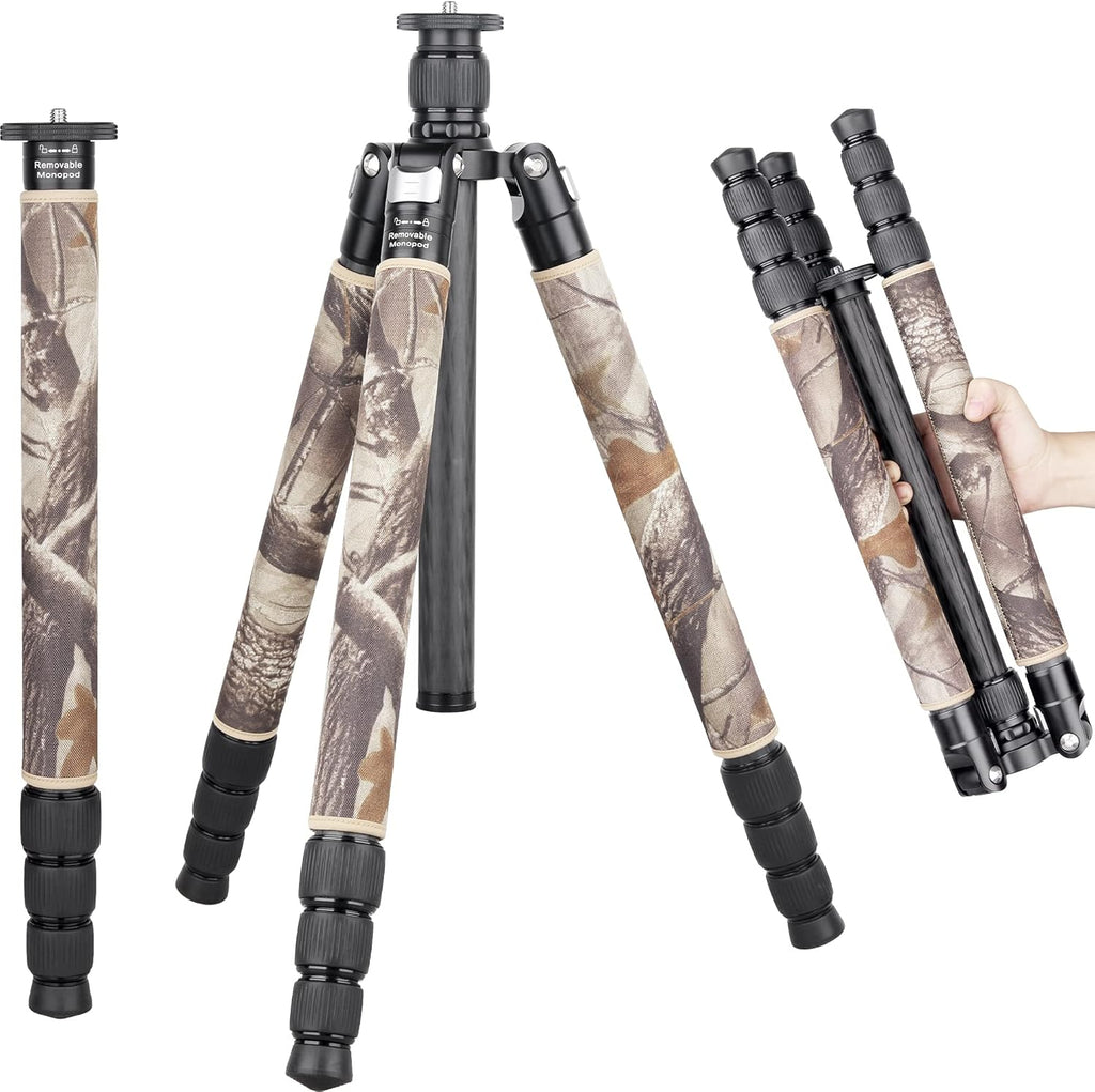 Carbon Fiber Tripod Heavy Duty Stand for Digital DSLR Camera K9908