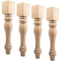 4Pcs Rubber Wood Dining Table Legs L8968