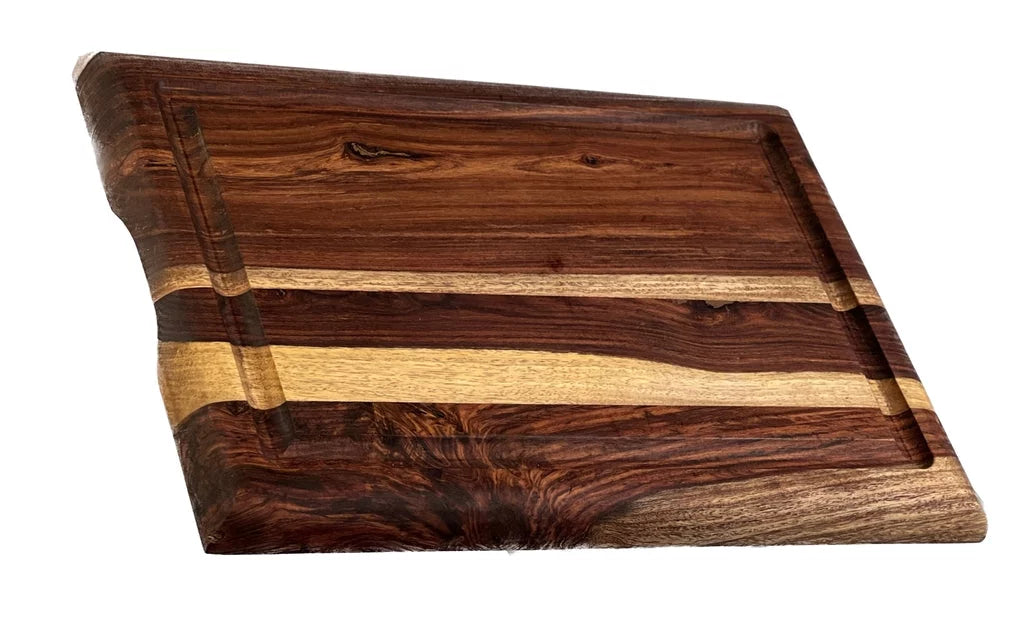 Brown Sheesham Cutting Board with Juice Groove P202693