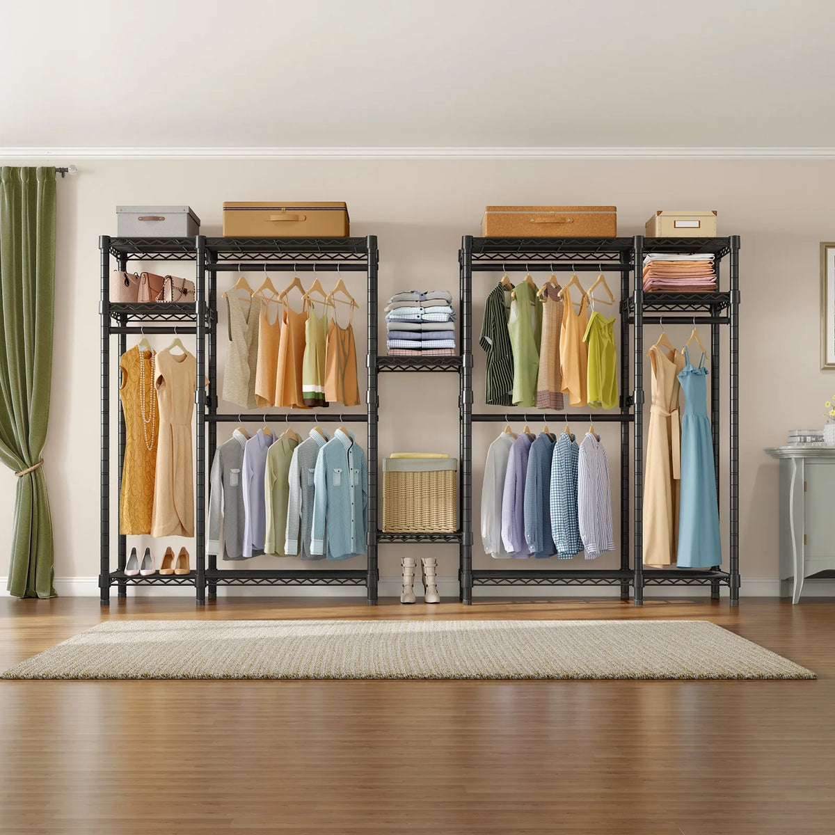 Black Extra Wide Heavy Duty Garment Rack G571349