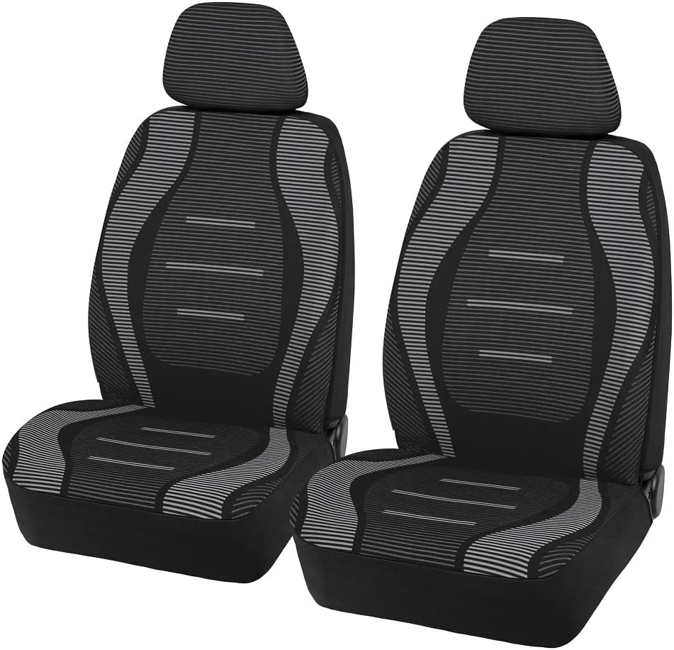 Gray Flax Low Back Car Seat Covers F80672