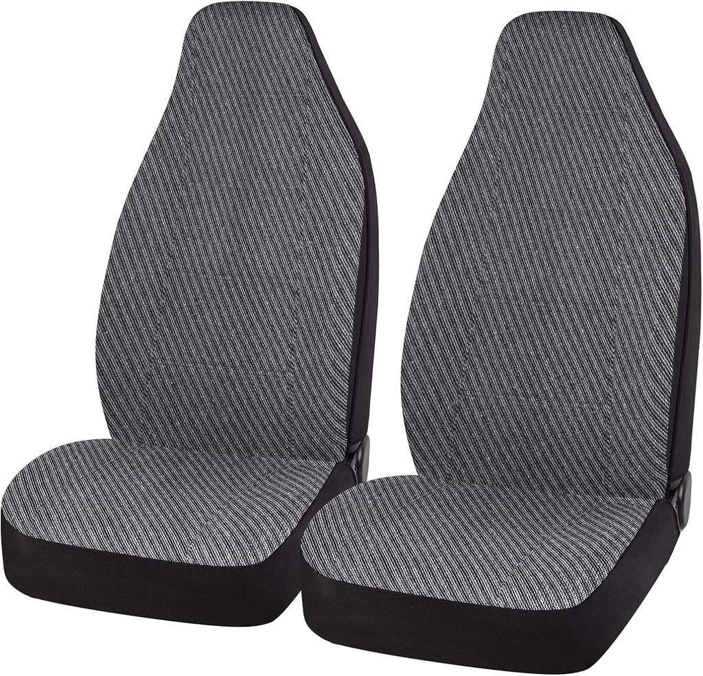 Gray Flax Low Back Car Seat Covers F80672