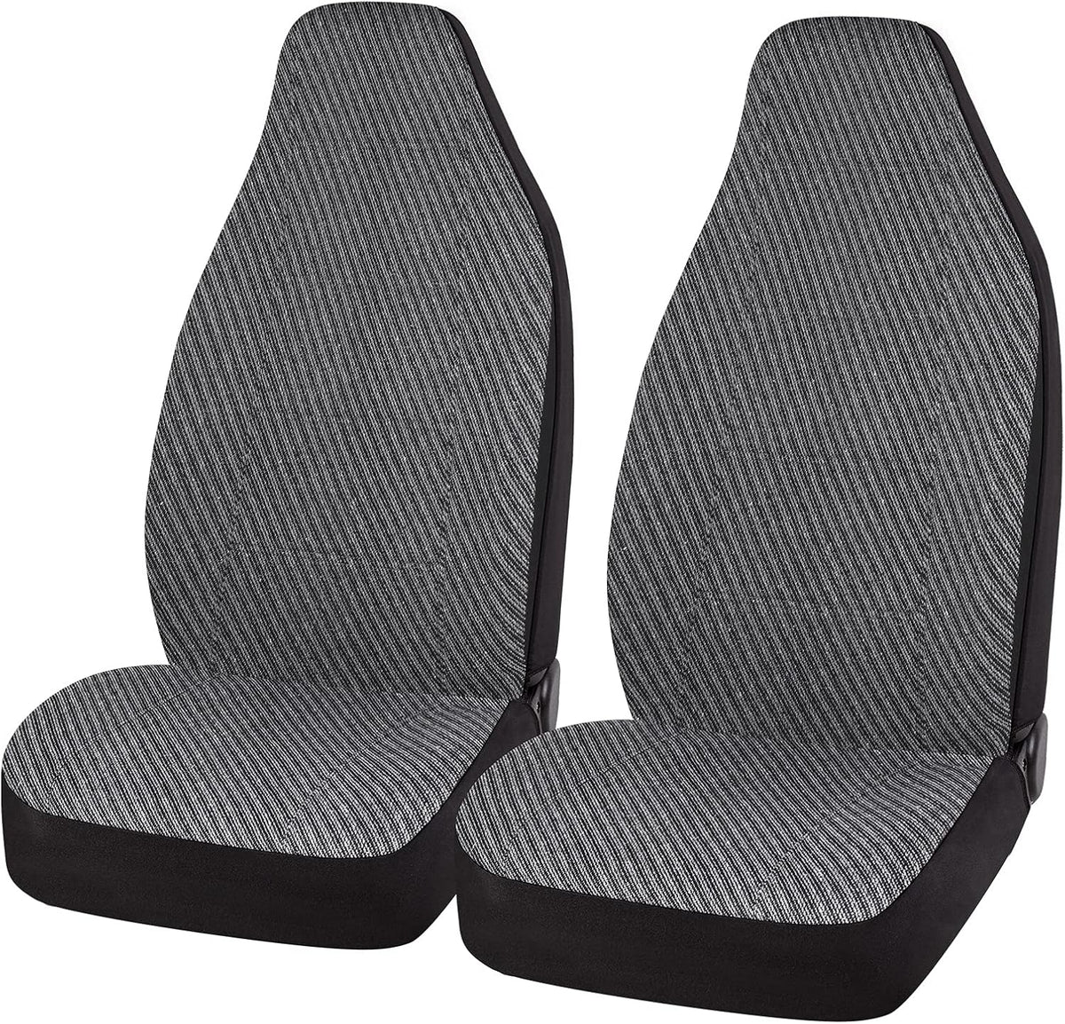 Gray Flax Low Back Car Seat Covers F80672