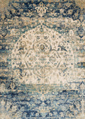 Blue Ivory 9'6 x 9'6 Rug W68526