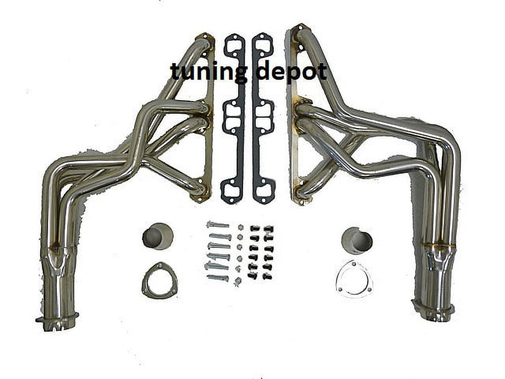Stainless Long Tube Header For 71 to 79 AMC 8Cyl. Vehicle 290/304/343/360/390/401 CID Dog Leg Port D283