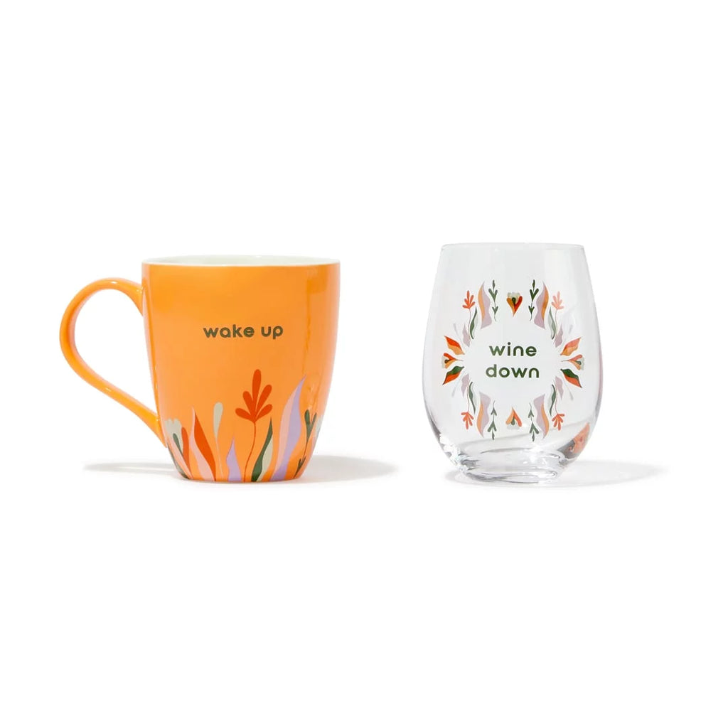 Coffee Mug & Wine Glass Set A474617