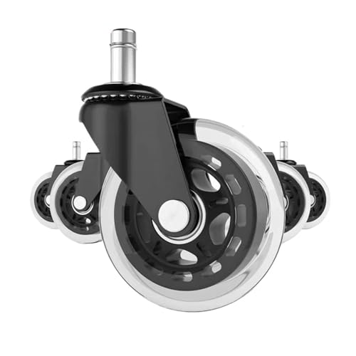 5pc Soft Rubber Swivel Caster Wheels for Office Chair W286