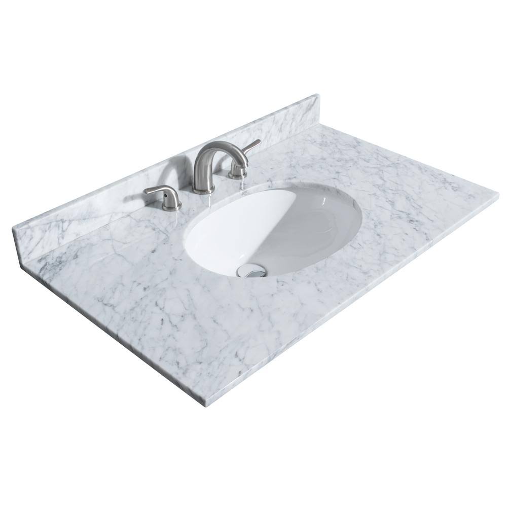 36 inch Single Vanity Top - White H97287