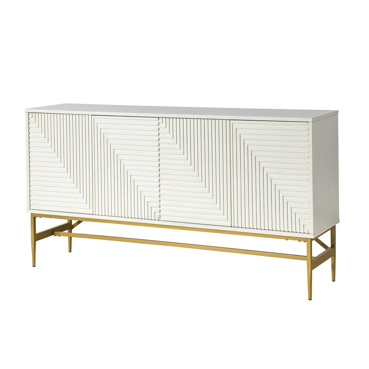Walnut Sideboard with Metal Legs U5102