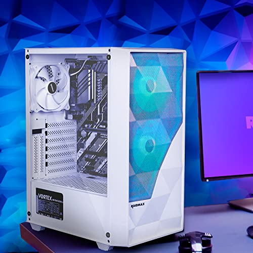 ATX Mid-Tower PC Computer Case with Tempered Glass Side Panel T615