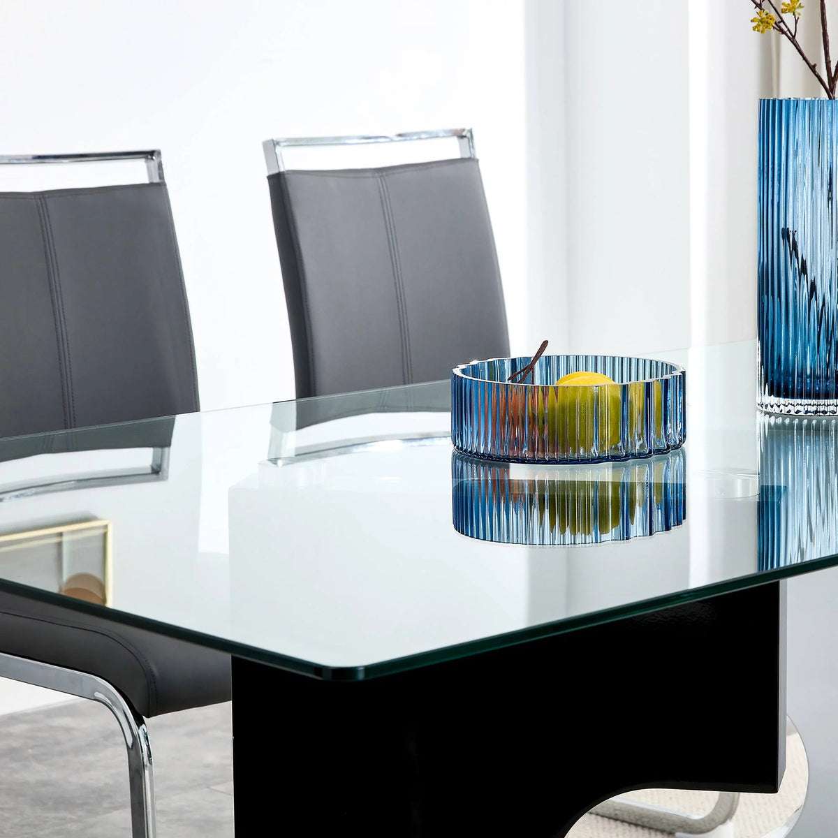 Glass Dining Table for 6 People V2732