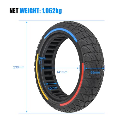 9.5" Off-Road Honeycomb Non-Pneumatic Solid Tire L887661