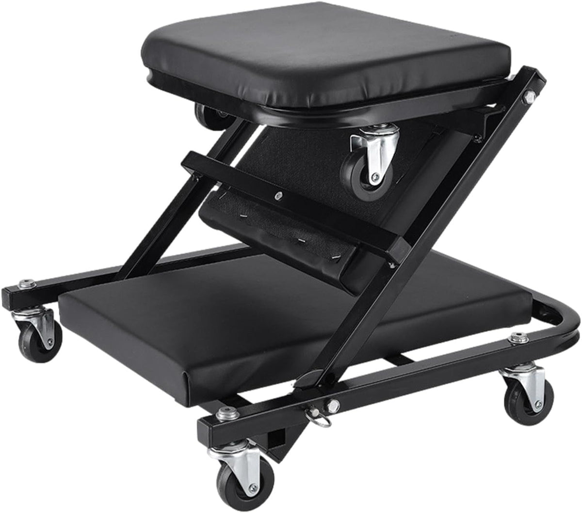 36 Inches Adjustable Rolling Garage Creeper with 6 Swivel Casters P893644