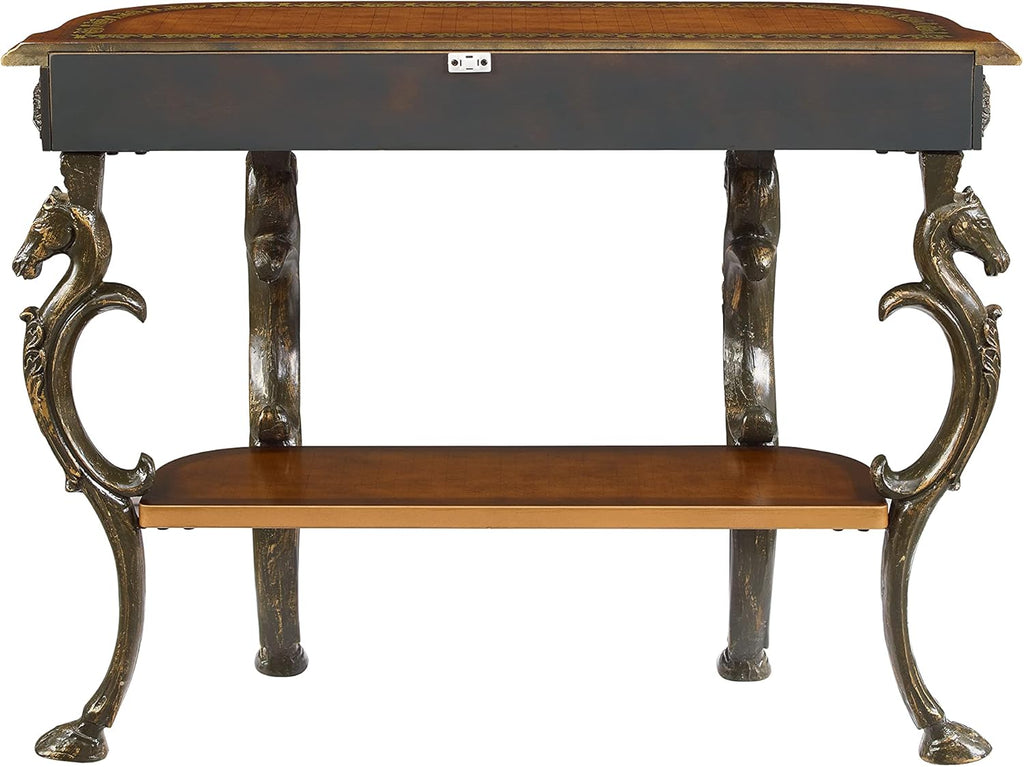 Brown and Gold Console Table 42 x 31.5 x 15.5 H245