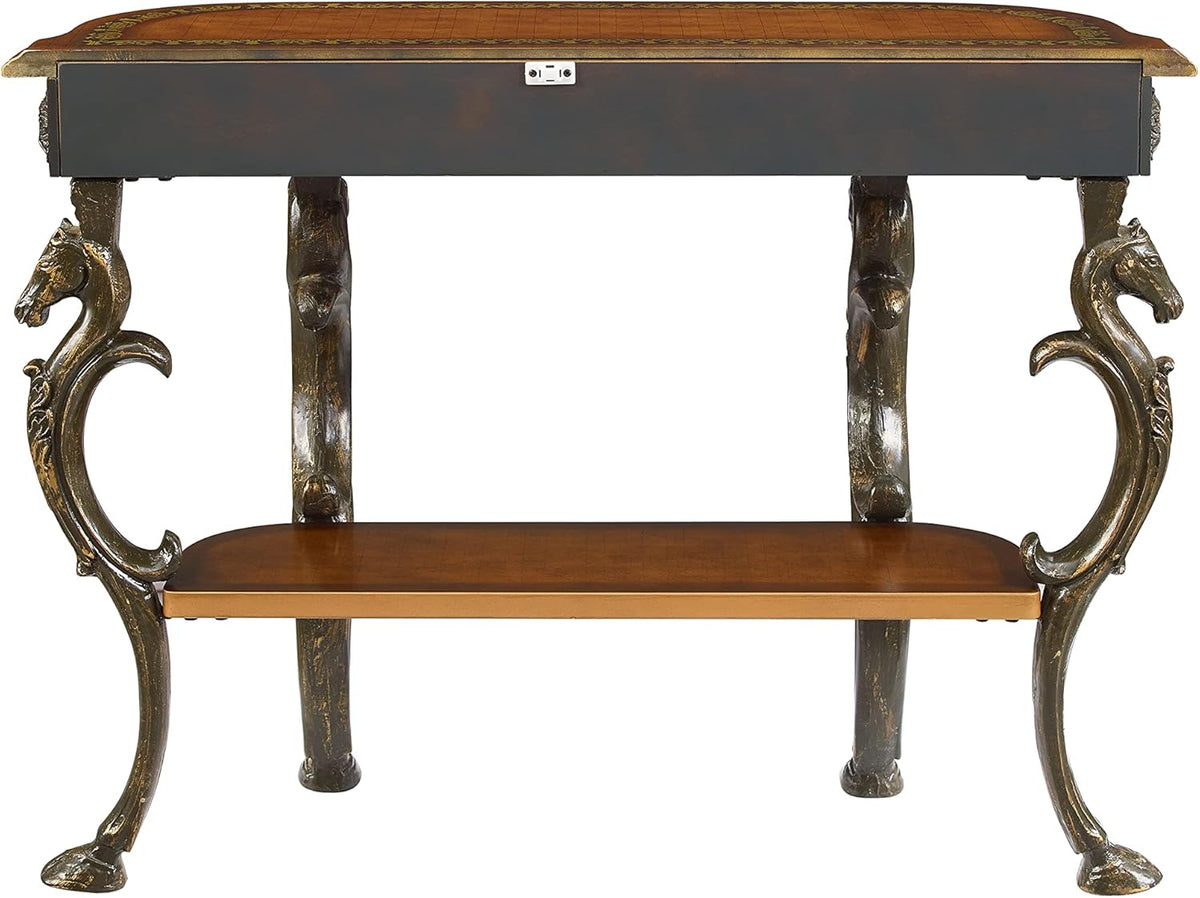 Brown and Gold Console Table 42 x 31.5 x 15.5 H245