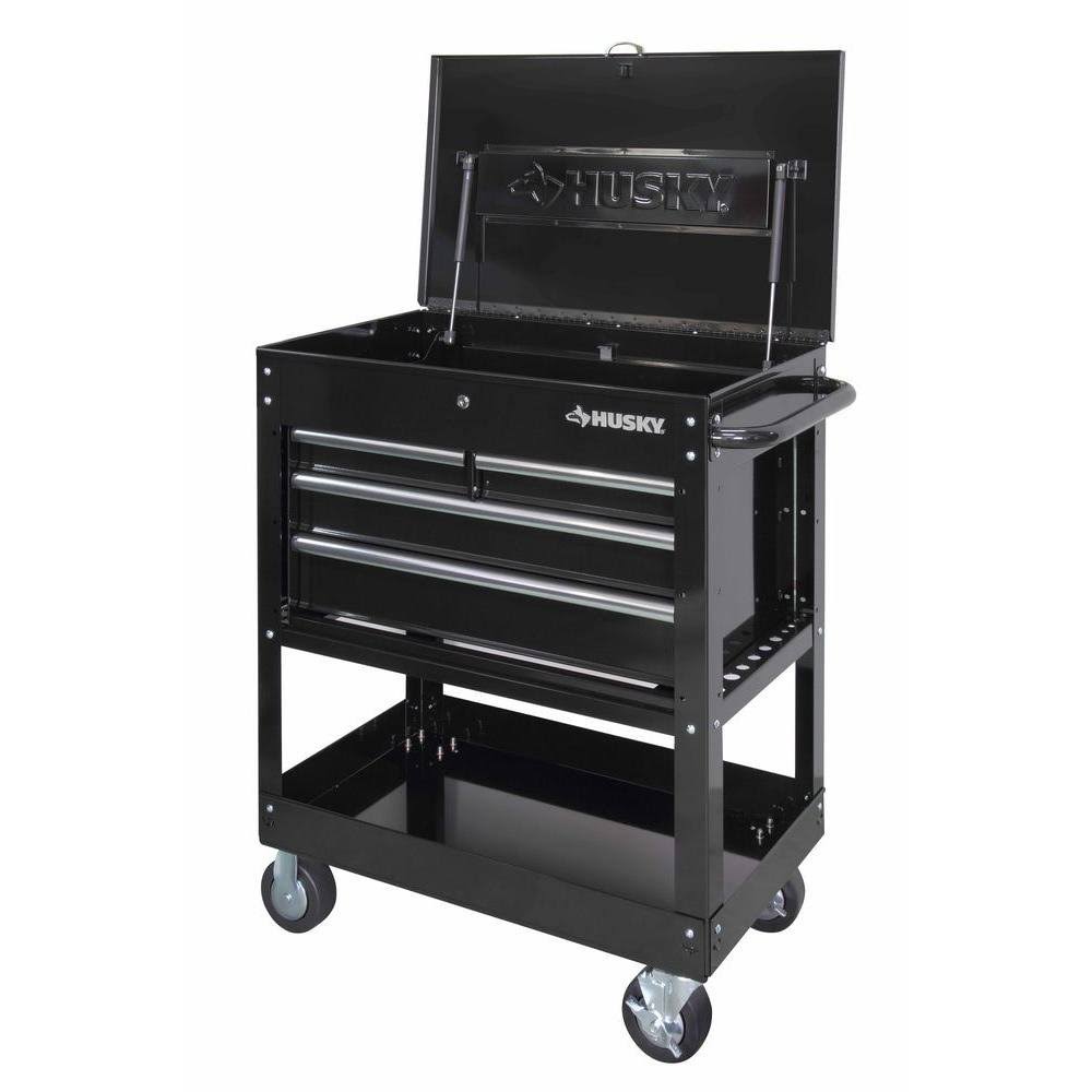 Black 4-Drawer Mechanics Tool Cart G869