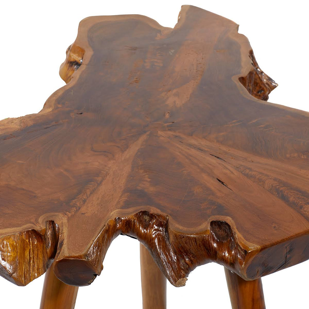 Teak Wood Accent Table B728745