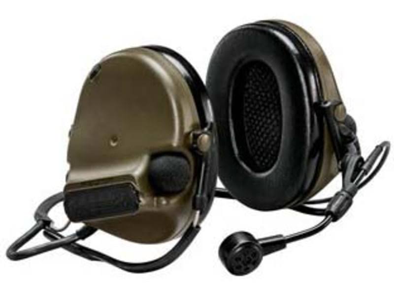 Green Dual Neckband Dynamic Boom Mic Headset Y42359