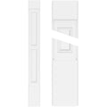 Two Equal Raised Panel PVC Pilaster with Capital and Base (Pair) N326719