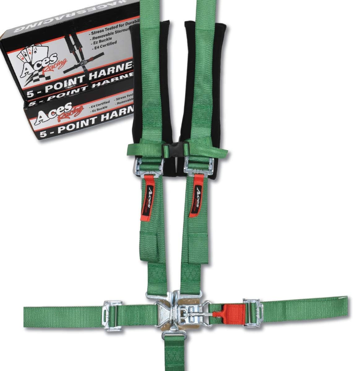 5 Point Harness with 2 Inch Padding, Silver, Pack of 2 U92603