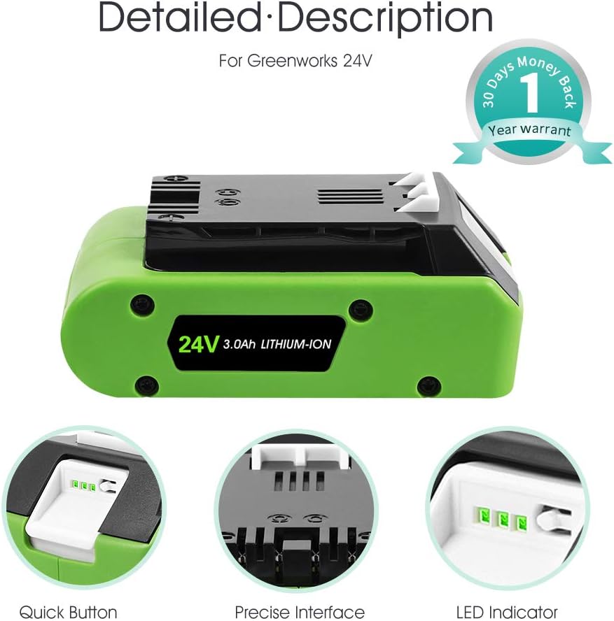 3.0Ah 24V Replacement Battery Pack of 2 Q882