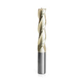 CNC Carving 0.10 Deg Angle Straight Flat Bottom 1/2 D x 2-1/4 CH x 1/2 SHK x 4 inch Long 3 Flute L419250