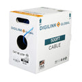 1000ft Blue Solid Bare Copper Cat6e Bulk Ethernet Cable U95404