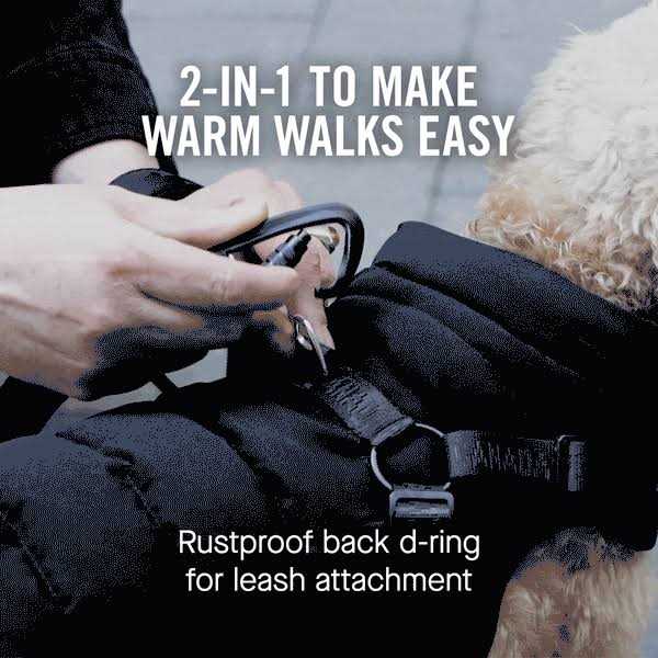 Black Puffer Harness I87351