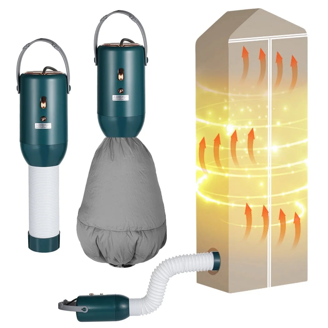 Portable Clothes Dryer with 2 Dryer Bag Green P56434