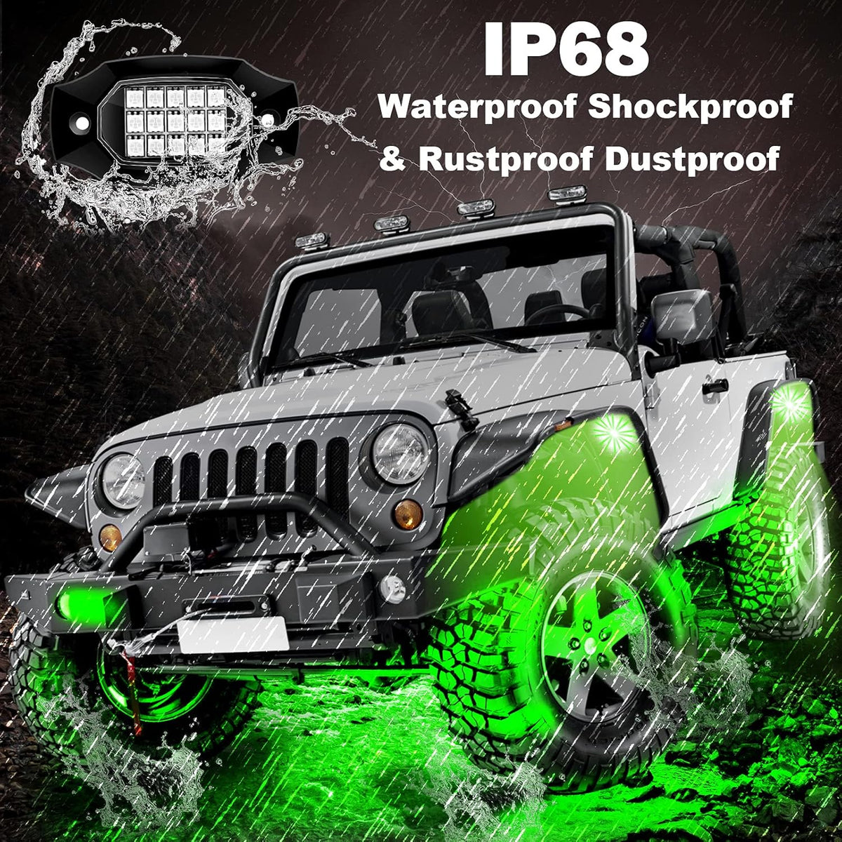 6 Pods Waterproof Car Underglow LED Lights Kit I160