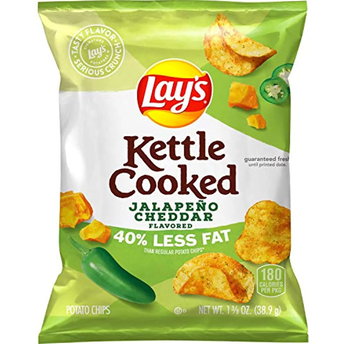 1.375 Ounce Pack Of 64 Jalapeño Cheddar Flavored Potato Chips E846