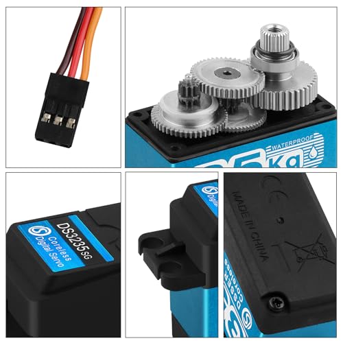 35KG High Torque Coreless Motor Servo Waterproof Metal Gear Digital Stainless Steel Gear Servo with 25T Servo Arm G919824