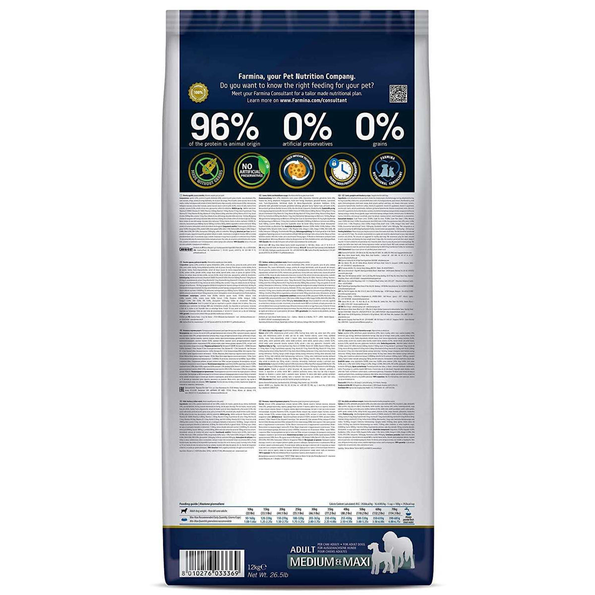 Farmina N&D Pumpkin Lamb & Blueberry Mini Dog Dry Food T71520