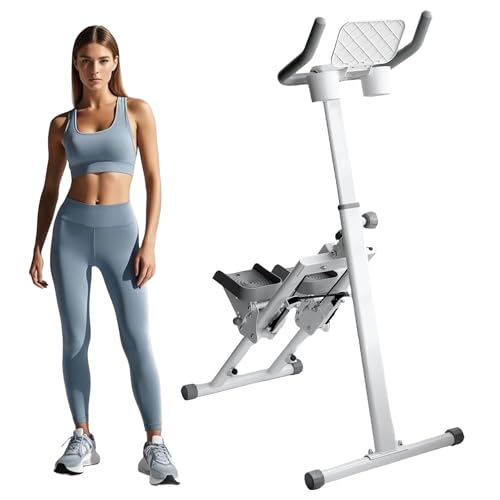 Folding Vertical Climber Exercise Stepper with Handle Y902680