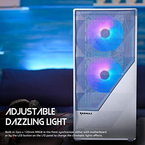 ATX Mid-Tower PC Computer Case with Tempered Glass Side Panel T615