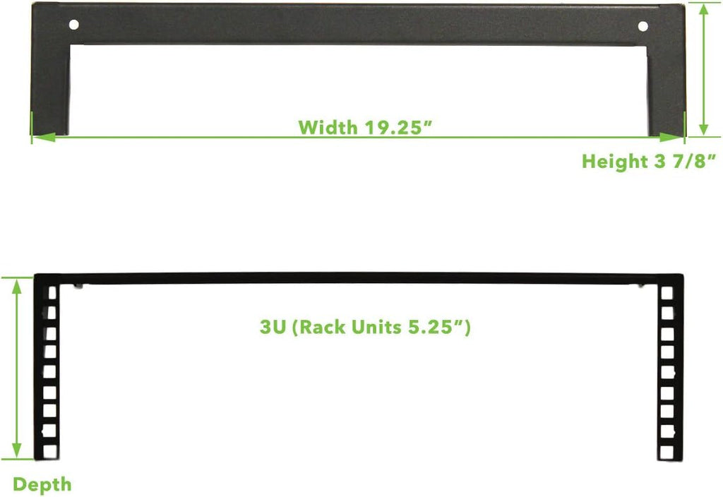 2U 19 Inch Vertical Wall Mount Server Rack Black T906