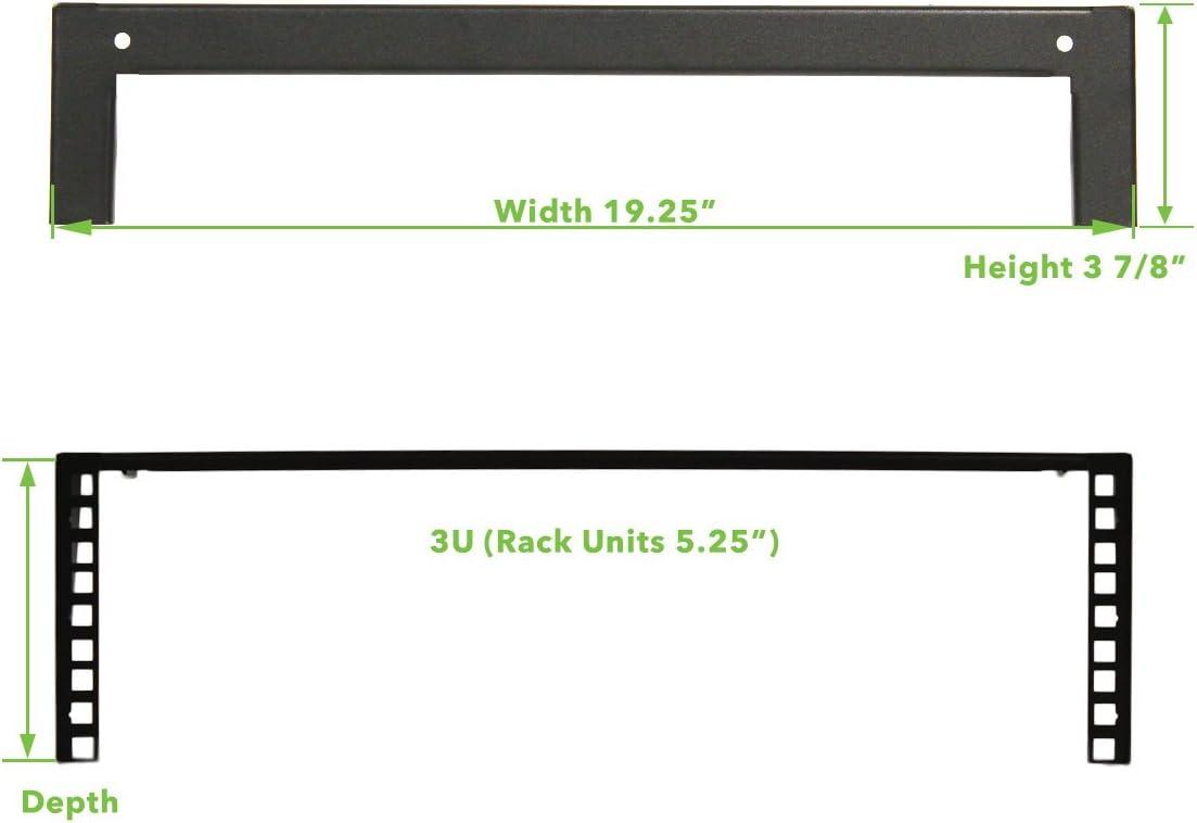 2U 19 Inch Vertical Wall Mount Server Rack Black T906