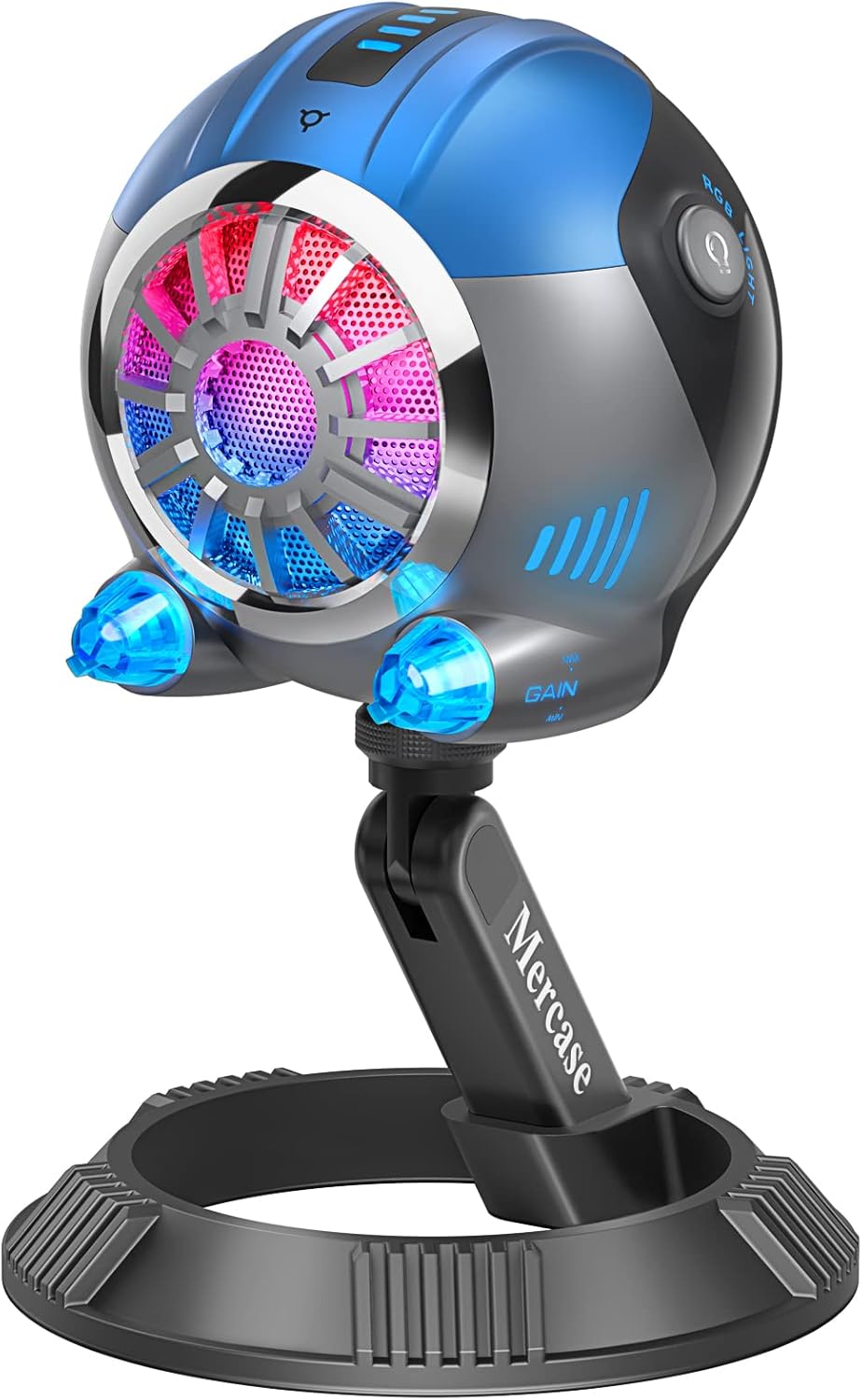 RGB Gaming Microphone with Quick Mute and Gain Control I910