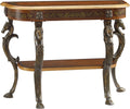 Brown and Gold Console Table 42 x 31.5 x 15.5 H245