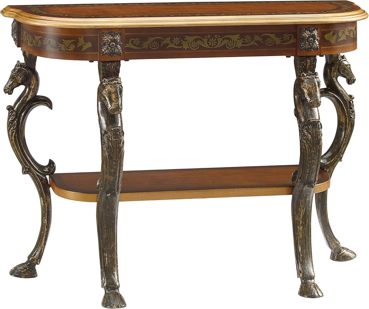 Brown and Gold Console Table 42 x 31.5 x 15.5 H245