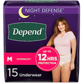 Disposable Overnight Adult Incontinence Underwear for Women, Medium, Blush, 15 Count U311