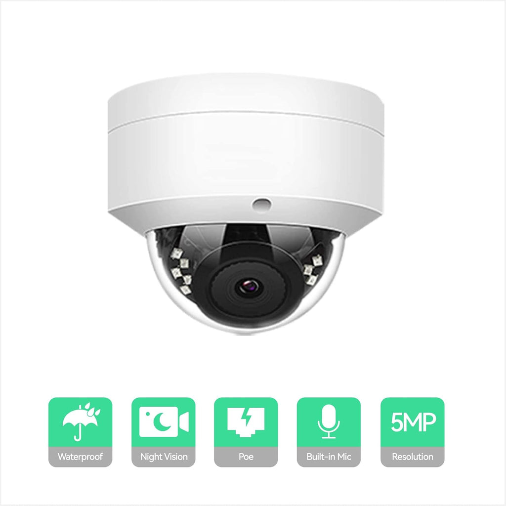 8CH 4K IP Security Camera System with 4 POE IP Dome Cameras R286662