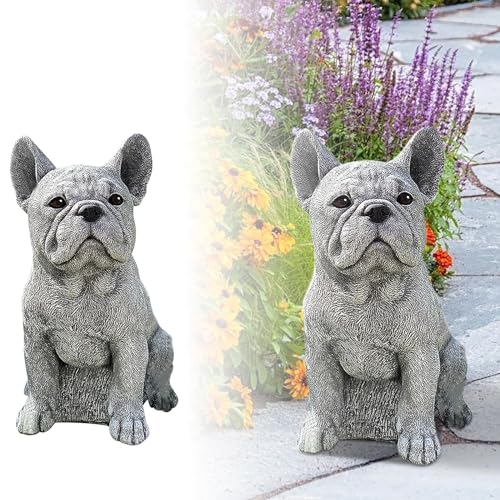 Sitting Dog Resin Statue O61427