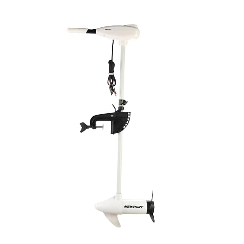 62lb Thrust Transom Mounted Saltwater Electric Trolling Motor with LED Battery Indicator 40" Shaft L5528