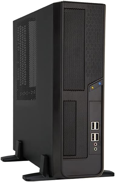 Black mATX Desktop Case with 300W PSU U976
