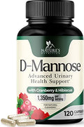 180 Capsules D-Mannose & Cranberry Extract 1350mg K2944