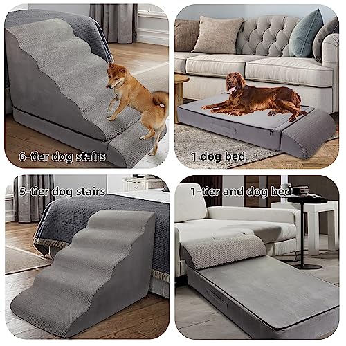 6 Step Non-Slip Pet Stairs for High Beds 30-36 inches W720420
