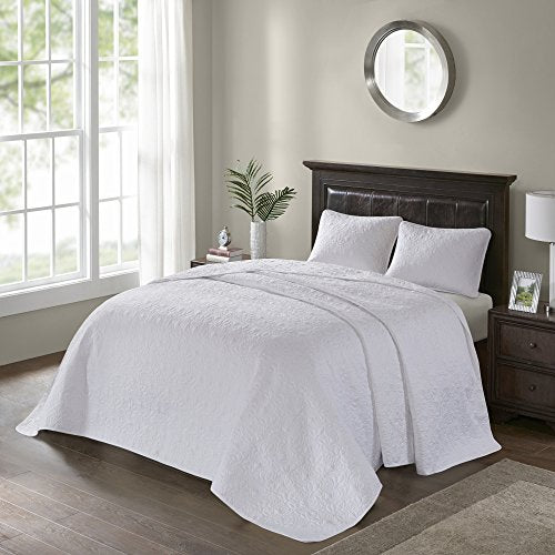 Cream King 3 Piece Reversible Quilt Set P1936