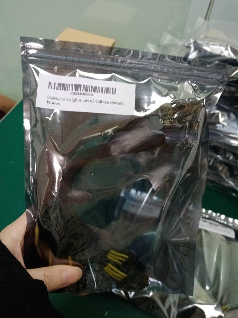 Pcie Splitter, 3 Packs, 8 pin pcie Cable D17838